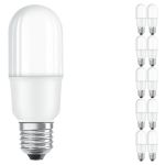 Mehrfachpackung 10x Ledvance LED Classic Stick LED E27 Matt 8W 806lm - 827  | Ersatz für 60W