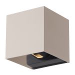 D'Lite Wandleuchte Nova Aluminium Beige Up & Down 4.9W 480lm - 830 Warmweiß | IP54 - Verstellbarer Abstrahlwinkel