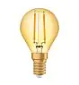 Osram Vintage 1906 LED E14 Kugel Fadenlampe Gold 2.5W 220lm - 824  | Ersatz für 25W