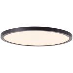 Brilliant Tuco Plafonnier Plastique Noir Blanc 19W 2700lm - 827 Blanc Très Chaud | 294mm - 3 Niveaux De Gradation Dimmable