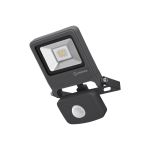 Ledvance Projecteur LED Endura Noir 10W 800lm 100D - 830  | IP44 - Détecteur de mouvement et de lumière - Symétrique