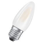 Osram Classic LED E27 Bougie Filament Dépolie 4.8W 470lm - 827  | Dimmable - Remplacement 40W