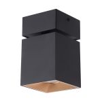D'Lite Plafonnier Kubo Aluminium Noir | IP20 - Convient pour 1x GU10