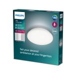 Philips LED Plafonnier Wincel Blanc 24W 2500lm - 865  | Dimmable - Télécommande