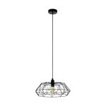 Eglo Suspension Luminaire Carlton 2 Échantillon Noir | IP20 - Convient pour 1x E27 