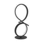 Eglo Lampe De Chevet Serpins Aluminium Échantillon Noir 11.4W 1400lm - 830 Blanc Chaud | IP20