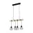 Eglo Suspension Luminaire Townshend 5 Échantillon Bois Noir | IP20 - Convient pour 4x E27 
