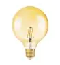 Osram Vintage 1906 LED E27 Globe Filament Dorée 125mm 7W 650lm - 824  | Remplacement 40W