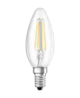 Ledvance Classic LED E14 Bougie Filament Claire 4W 470lm - 827- | Remplacement 40W