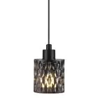 Nordlux Hollywood Suspension Luminaire Verre Gris | Convient pour E27