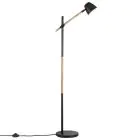 Nordlux Theo Lampadaires Salon Métal et Bois Noir | Convient pour GU10