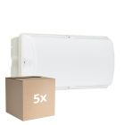 Lot 5x Philips LED Sécurité Ledinaire WL055V Blanc 6W 600lm - 830 Blanc Chaud | 374x150mm - IP65 - Détecteur De Mouvement