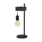 Eglo Lampe De Chevet Townshend 6 Échantillon Noir | IP20 - Convient pour 1x E27 