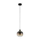 Eglo Suspension Luminaire Oilella Échantillon Noir Dorée | IP20 - Convient pour 1x E27 