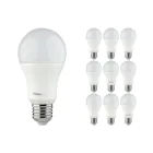 Lot 10x LED E27 Poire Dépolie 9.5W 1055lm - 827 | Remplacement 75W